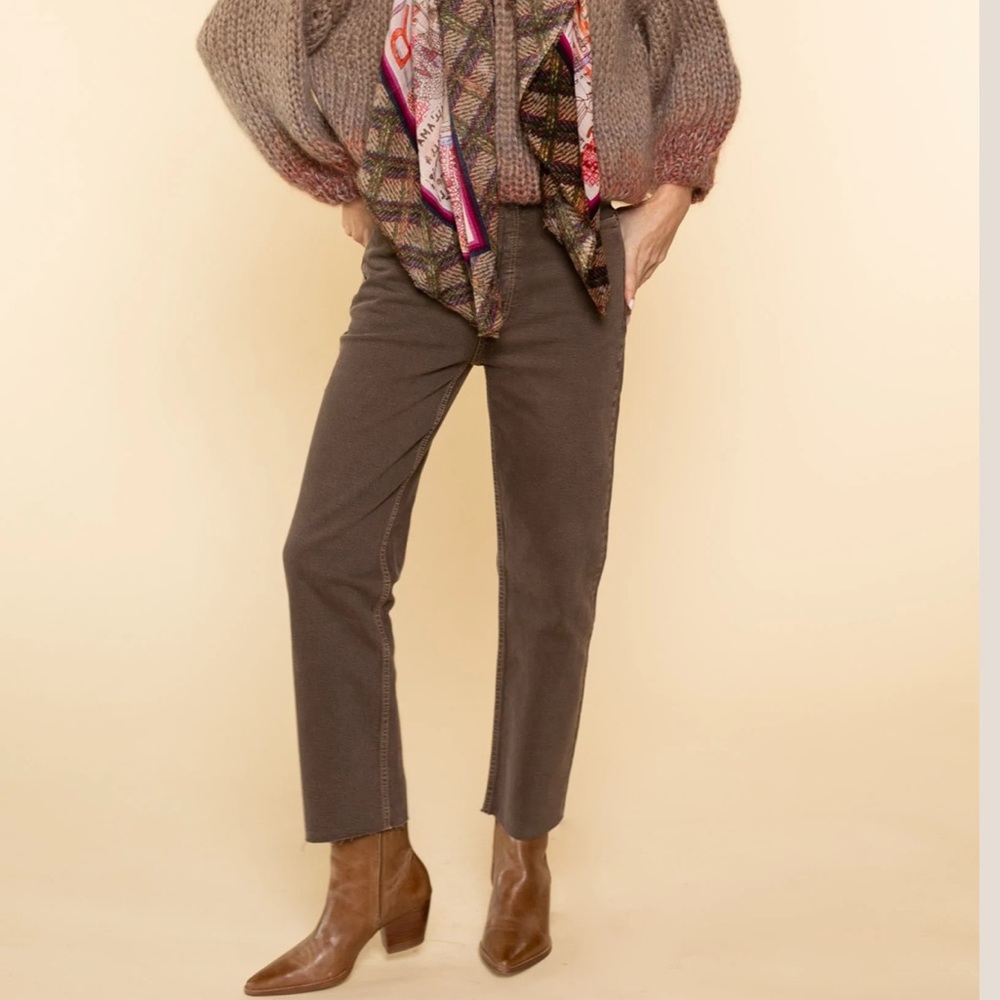 RE/DONE 70s Ultra High Rise Stove Pipe Jeans | Chocolate (30) NWT